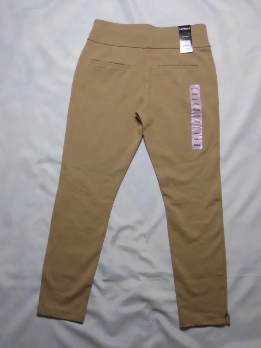 NWT EXPRESS womens PONTE PANT tan TROUSERS brown STRETCH soft ANKLE SIZE S - Picture 12 of 13